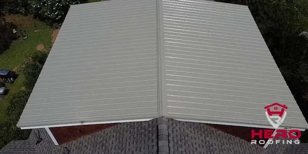 Aluminum roofing installation in Newnan, GA