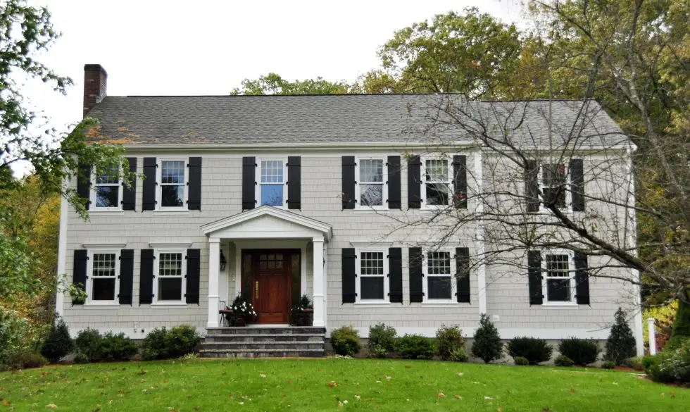 Newly installed vinyl siding on a home